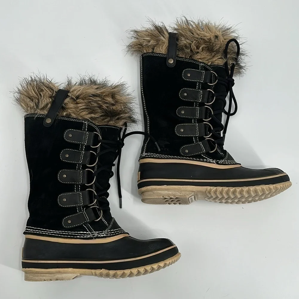 Sorel black suede